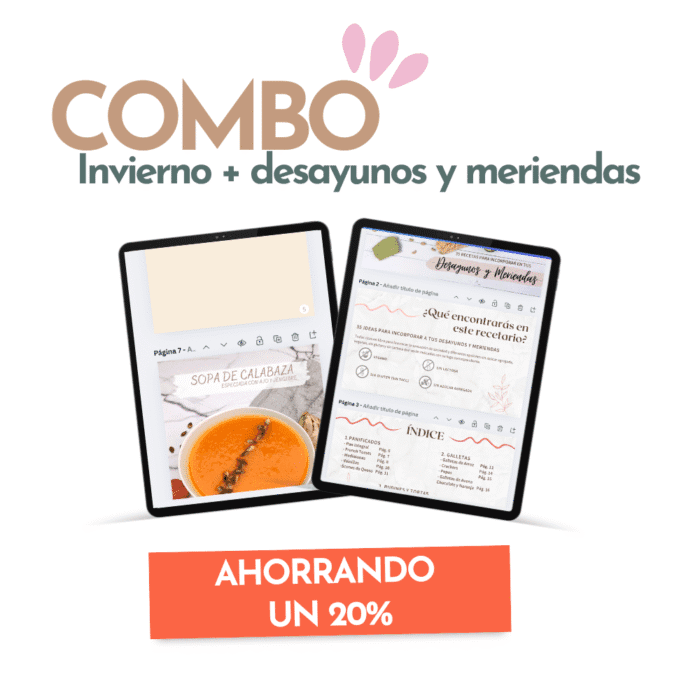 COMBO Recetario invierno + Recetario Desayunos y Meriendas - Image 1